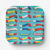 Assiettes En Carton Jeu de drapeaux Plaques de papier (Recto)