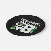 Assiettes En Carton Jeu de football 8 ans Football 8 Anniversaire Garç (Angle)