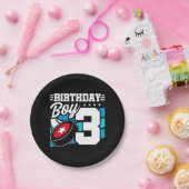 Assiettes En Carton Jeu de hockey 3 ans Thème 3ème anniversaire garçon (Fête)
