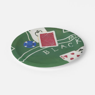 Assiettes En Carton Jeu de nerf de boeuf avec des puces par Chariklia