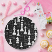 Assiettes En Carton Jeu d'échecs mignon Anniversaire de enfant Papier  (Fête)