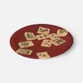 Assiettes En Carton Jeu d'heure-milliampère Jongg (Angle)