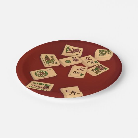 Assiettes En Carton Jeu d'heure-milliampère Jongg (Angle)