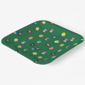 Assiettes En Carton Jeu Night Billard Pool Party (Angulaire)