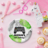 Assiettes En Carton Jeu sur niveau haut Gamer Anniversaire Plaques pap (Fête)