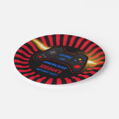 Assiettes En Carton Jeu vidéo Anniversaire (Angle)