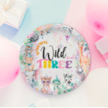 Assiettes En Carton Jeune sauvage et trois animaux Safari Fille Annive<br><div class="desc">Célébrez l'anniversaire de votre petit avec les magnifiques Plaques de papier d'anniversaire Young Wild and Three Safari Animals Girl, conçues pour créer un lien émotionnel profond avec les familles qui planifient une fête joyeuse et aventureuse. Ce charmant article donne vie à l'excitation d'un safari tropical, ce qui en fait un...</div>
