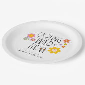 Assiettes En Carton Jeune, sauvage et trois | Plaques d'anniversaire e (Angle)