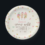 Assiettes En Carton Jeune sauvage et trois Plaques en papier Pink Gold<br><div class="desc">♥ Un complément parfait à votre fête ! Jeune sauvage et trois thèmes.</div>