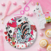 Assiettes En Carton Jeux de cartes (Fête)