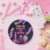 Assiettes En Carton Jeux de filles et arcade Anniversaire (Fête)