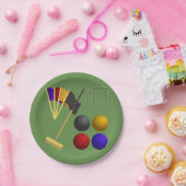 Assiettes En Carton Jeux De Plaques De Papier Croquet (Fête)