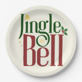 Assiettes En Carton Jingle Bell (Devant)