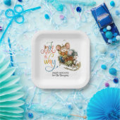 Assiettes En Carton Jingle De Cute Mice Sleighing Tout Le Chemin Parti (Fête)