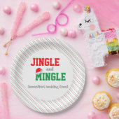 Assiettes En Carton Jingle et Mingle Noël Mariage événement (Fête)