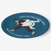 Assiettes En Carton Jiu Jitsu Judo Martial Arts Studio (Angle)