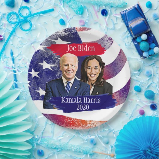 Assiettes En Carton Joe Biden et Kamala Harris 2020 Party (Fête)