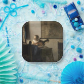 Assiettes En Carton Johannes Vermeer - Jeune femme avec un trait (Fête)