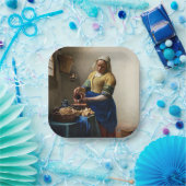 Assiettes En Carton Johannes Vermeer - La Milkmaid (Fête)