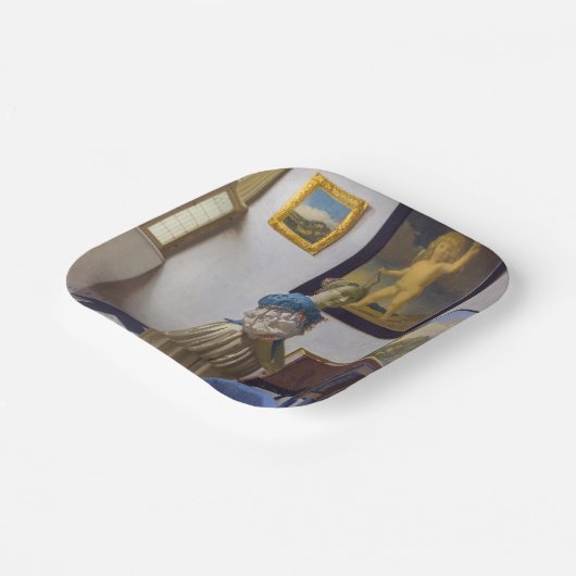 Assiettes En Carton Johannes Vermeer - Lady debout dans une virginale (Angulaire)