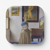 Assiettes En Carton Johannes Vermeer - Lady debout dans une virginale (Recto)