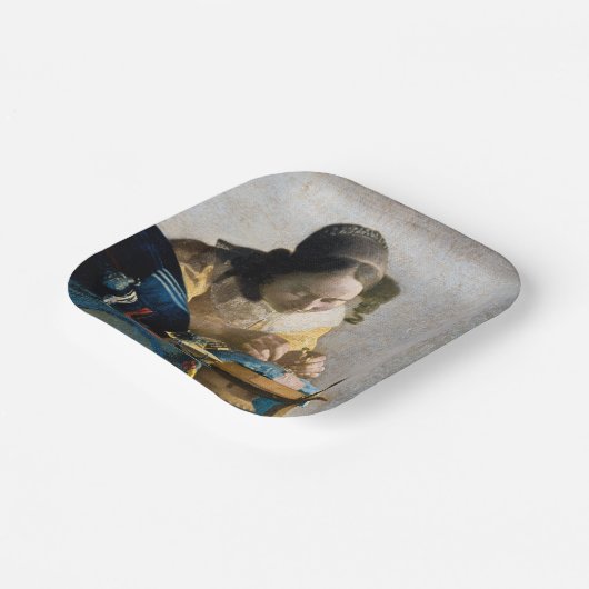 Assiettes En Carton Johannes Vermeer - Le Lacemaker (Angulaire)