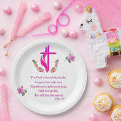 Assiettes En Carton John 3:16 (Fête)