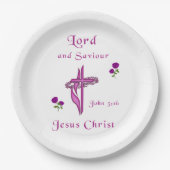 Assiettes En Carton John 3:16 (Devant)