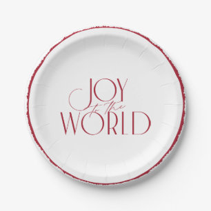 Assiettes En Carton Joie au monde en bord de pont Noël