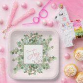 Assiettes En Carton Joie Moderne Eucalyptus Gold Parties scintillant P (Fête)