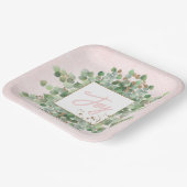 Assiettes En Carton Joie Moderne Eucalyptus Gold Parties scintillant P (Angulaire)