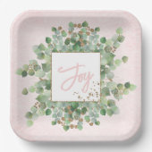 Assiettes En Carton Joie Moderne Eucalyptus Gold Parties scintillant P (Recto)
