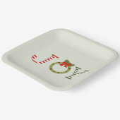 Assiettes En Carton Joie - Plaque de papier de Noël (Angulaire)