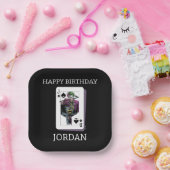 Assiettes En Carton Joker and Batman Spade Playing Card Illustration (Fête)