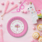 Assiettes En Carton Joli 13e anniversaire rose (Fête)