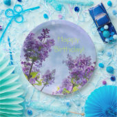 Assiettes En Carton Joli anniversaire de Lilacs (Fête)