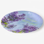 Assiettes En Carton Joli anniversaire de Lilacs (Angle)