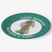 Assiettes En Carton Joli anteater pangolin personnalisé anniversaire (Angle)