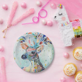 Assiettes En Carton Joli Art Moderne Deer Antlers (Fête)