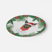 Assiettes En Carton Joli berger allemand Aquarelle Noël (Angle)