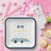 Assiettes En Carton Joli Blue Race Car Enfants N'Importe Quel Âge Anni (Fête)