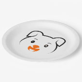 Assiettes En Carton Joli chiot (Angle)