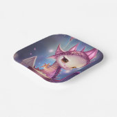 Assiettes En Carton Joli Dargon d'anniversaire (Angulaire)