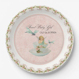 Assiettes En Carton Joli décor féerique de partie de baby shower de