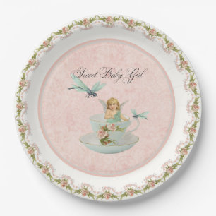 Assiettes En Carton Joli décor féerique de partie de baby shower de