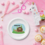 Assiettes En Carton Joli dessin animé Sasquatch (Fête)