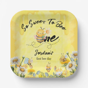 Assiettes En Carton Joli doux pour être un anniversaire de Wildflower