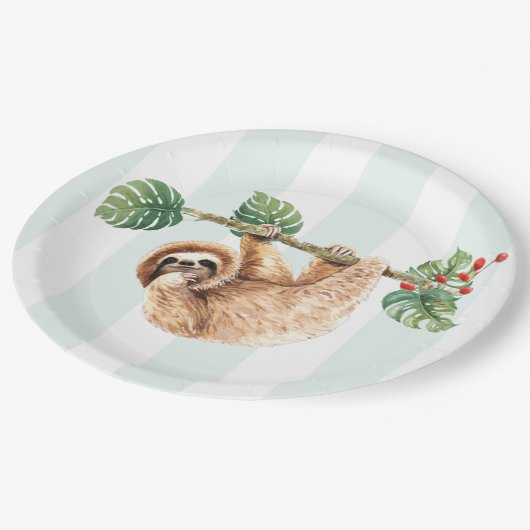 Assiettes En Carton Joli fentes accroché à l'aquarelle vers le bas (Angle)