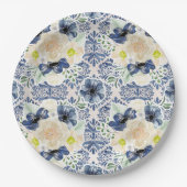 Assiettes En Carton Joli floral (Devant)