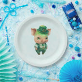 Assiettes En Carton Joli Green St. Patrick's Day Pig (Fête)
